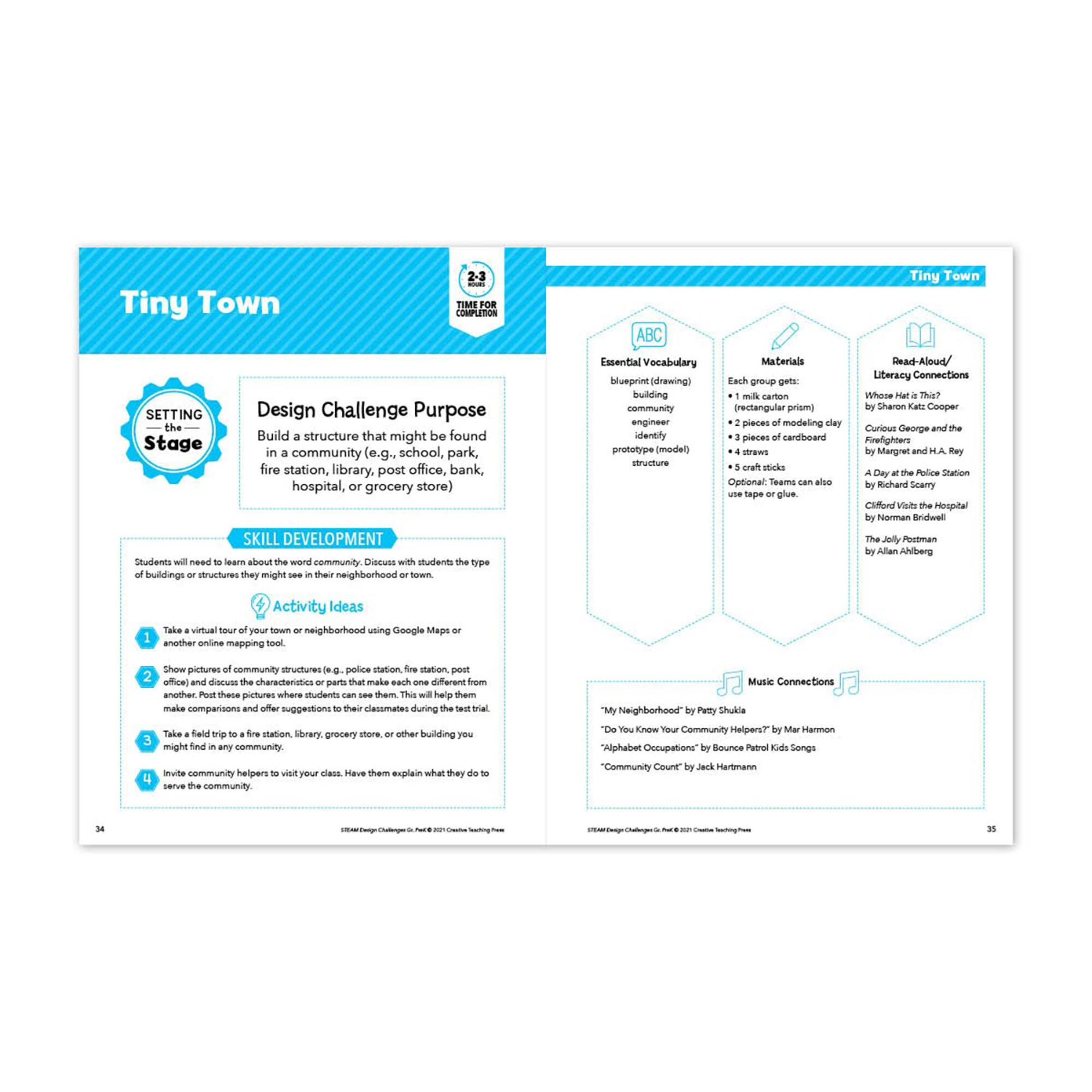 Creative Teaching Press® STEAM Learning Activities, Grade PreK